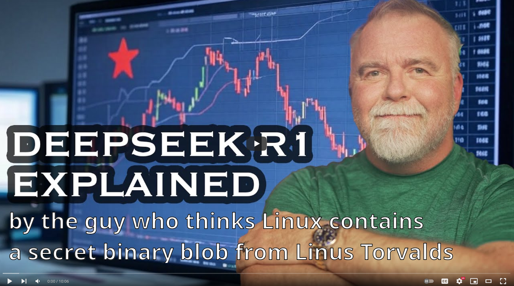 Dave tries to explain DeepSeek to his viewers